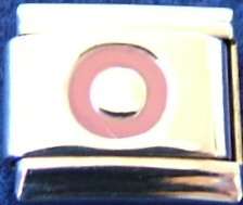 Italian Charms - Fits Nomination - Letters - PINK O